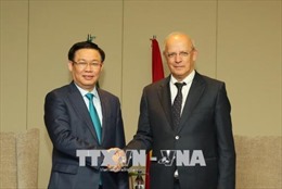 Phó Thủ tướng Vương Đình Huệ đối thoại với các doanh nghiệp Bồ Đào Nha 